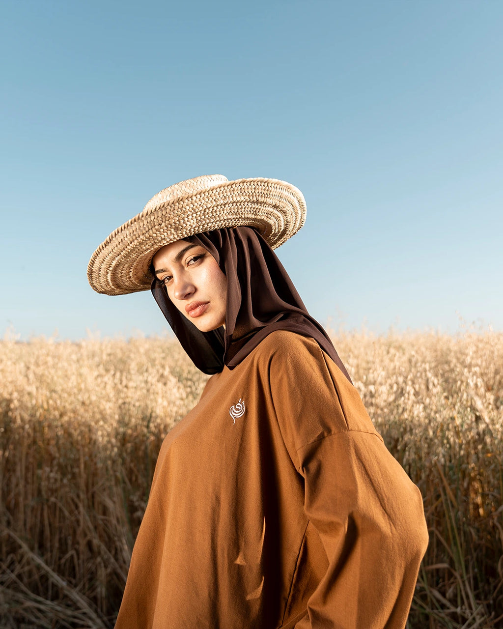 Soft Oversized Tee - Brown
