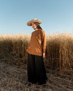 Soft Oversized Tee - Brown